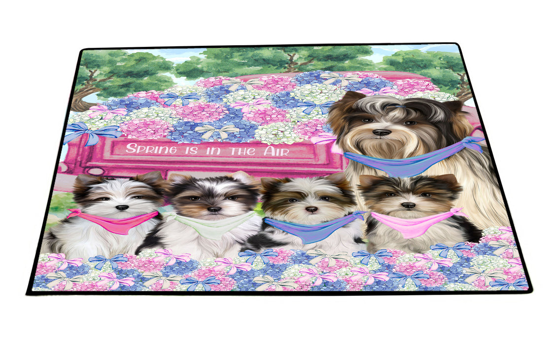 Biewer Terrier Floor Mat and Door Mats, Explore a Variety of Designs, Personalized, Anti-Slip Welcome Mat for Outdoor and Indoor, Custom Gift for Dog Lovers