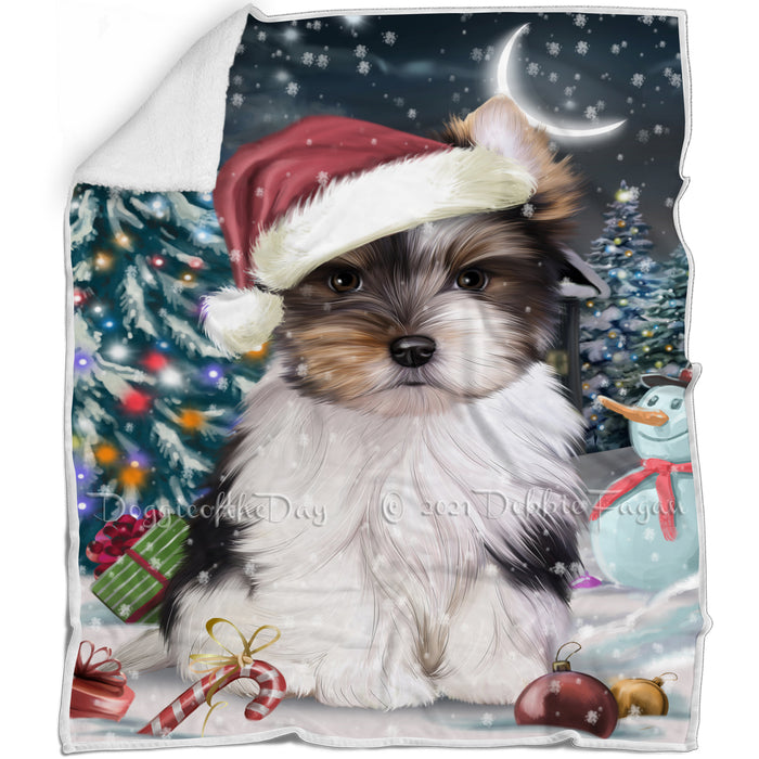 Have a Holly Jolly Biewer Terrier Dog Christmas Blanket BLNKT81462