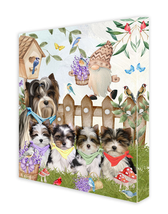 Biewer Terrier Canvas: Explore a Variety of Designs, Custom, Digital Art Wall Painting, Personalized, Ready to Hang Halloween Room Decor, Pet Gift for Dog Lovers
