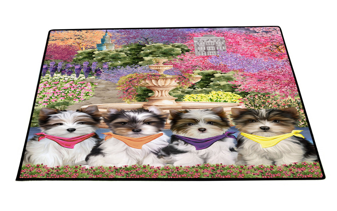 Biewer Terrier Floor Mat and Door Mats, Explore a Variety of Designs, Personalized, Anti-Slip Welcome Mat for Outdoor and Indoor, Custom Gift for Dog Lovers