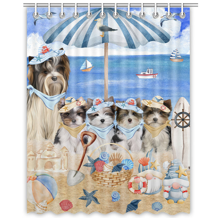 Biewer Terrier Shower Curtain: Explore a Variety of Designs, Bathtub Curtains for Bathroom Decor with Hooks, Custom, Personalized, Dog Gift for Pet Lovers