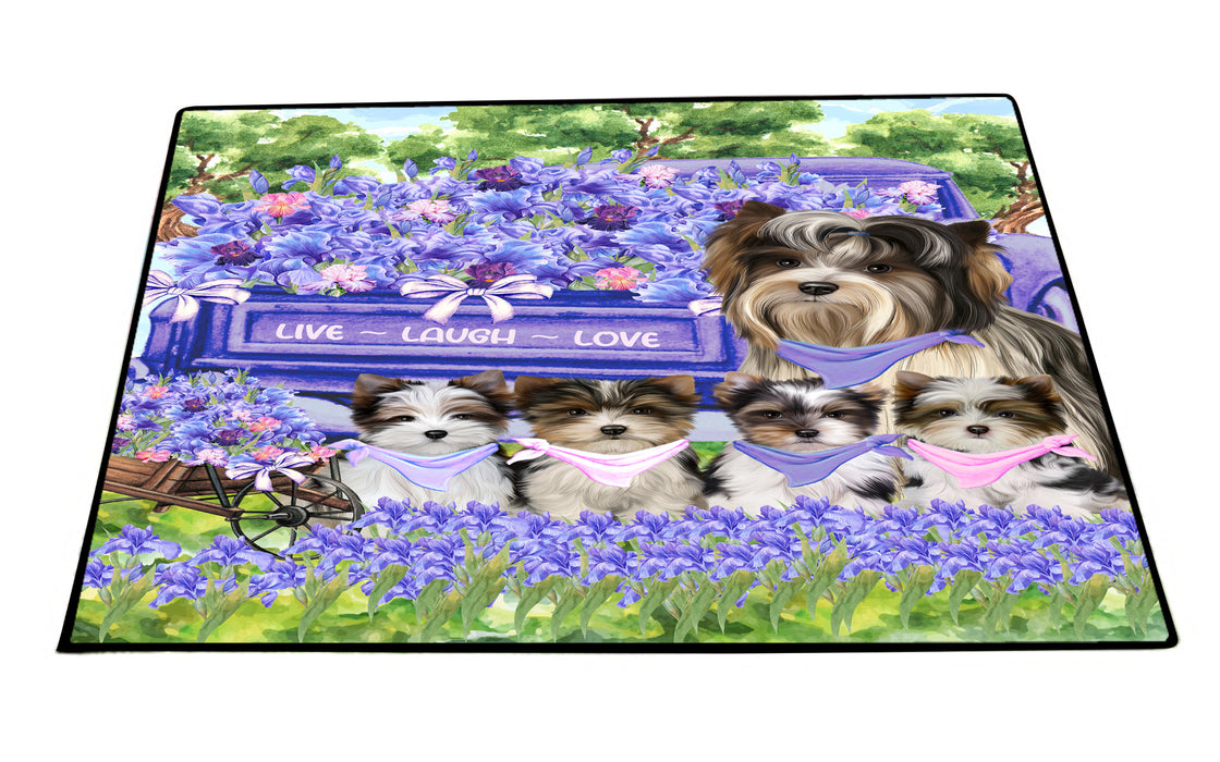 Biewer Terrier Floor Mat, Explore a Variety of Custom Designs, Personalized, Non-Slip Door Mats for Indoor and Outdoor Entrance, Pet Gift for Dog Lovers