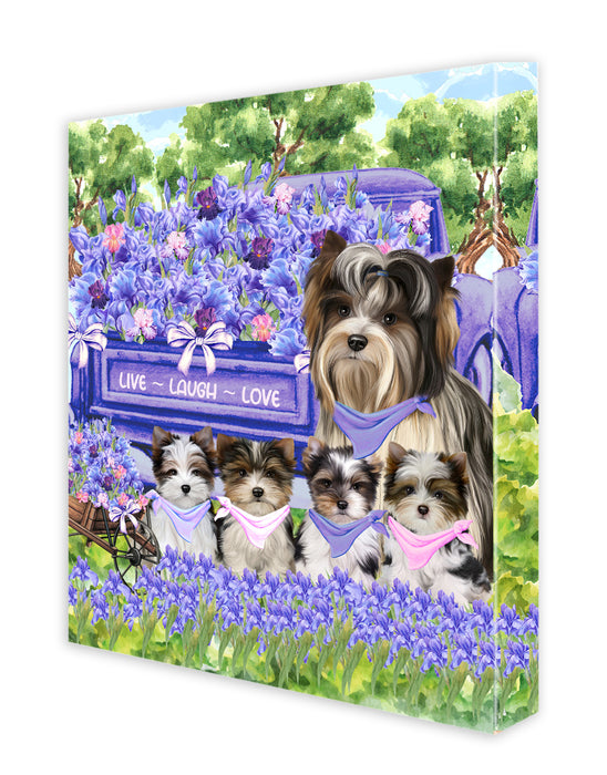 Biewer Terrier Canvas: Explore a Variety of Personalized Designs, Custom, Digital Art Wall Painting, Ready to Hang Room Decor, Gift for Dog and Pet Lovers