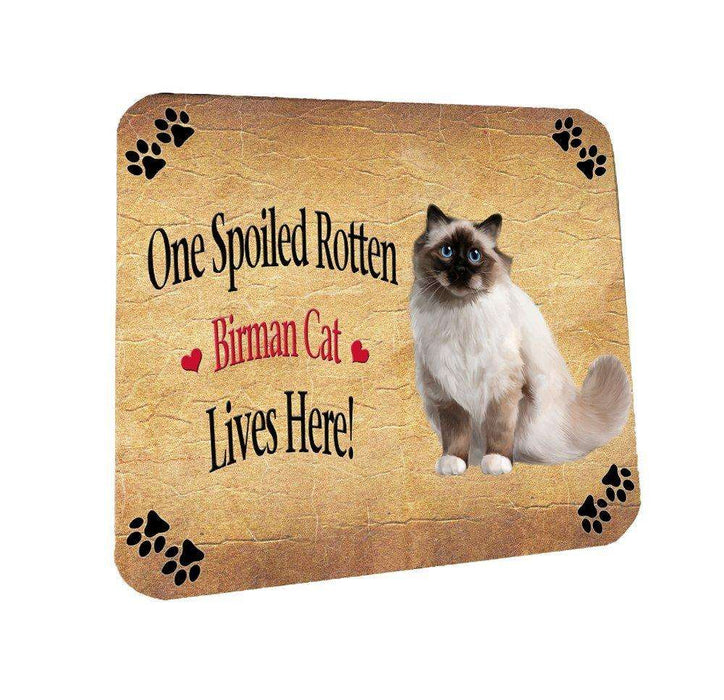 Birman Spoiled Rotten Cat Coasters Set of 4