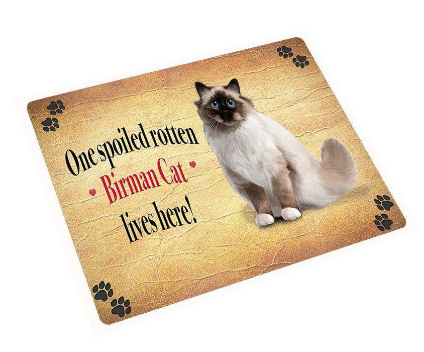 Birman Spoiled Rotten Cat Tempered Cutting Board (Small)