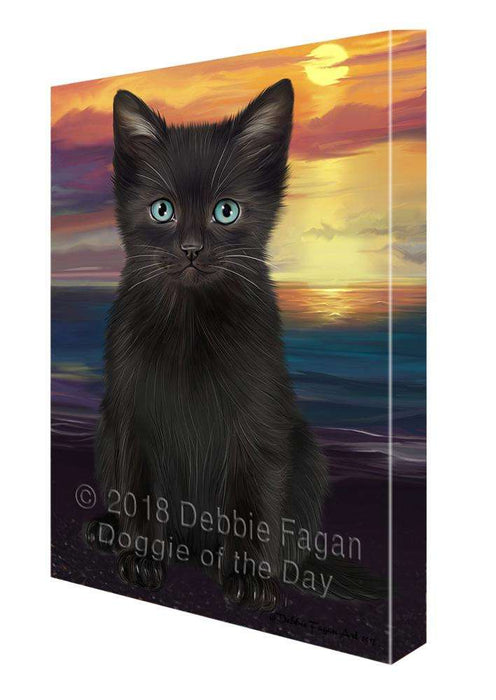 Black Cat Canvas Print Wall Art Décor CVS82925