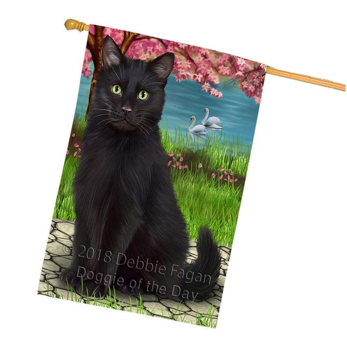 Black Cat House Flag FLG51870