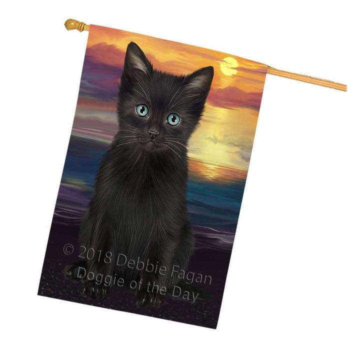 Black Cat House Flag FLG51873