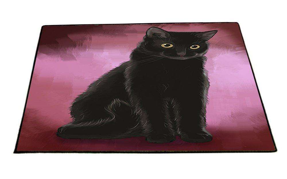 Black Cat Indoor/Outdoor Floormat