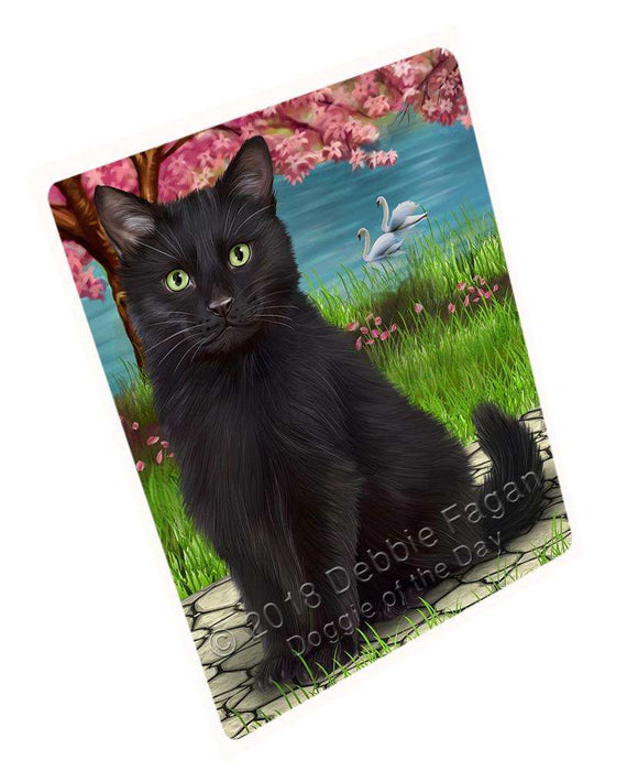 Black Cat Large Refrigerator / Dishwasher Magnet RMAG70920