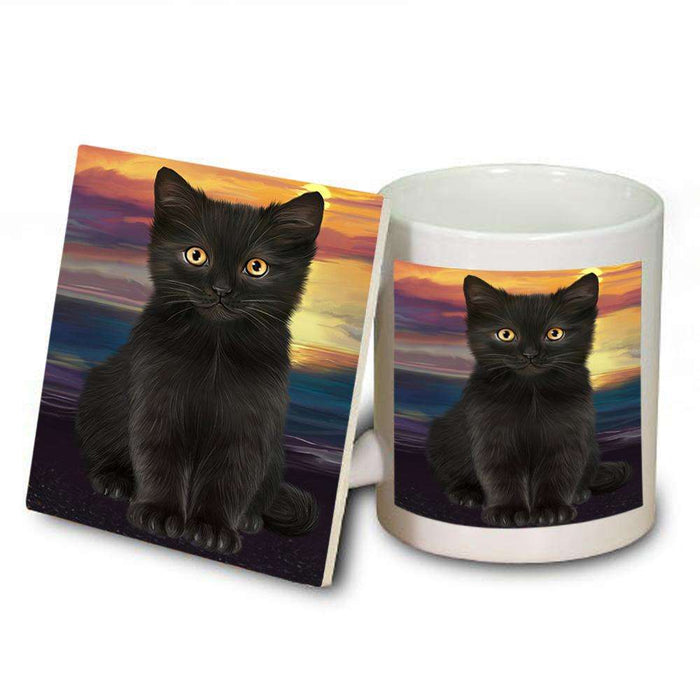 Black Cat Mug and Coaster Set MUC51731