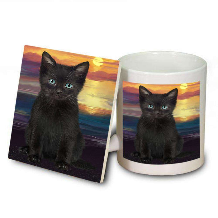 Black Cat Mug and Coaster Set MUC51732