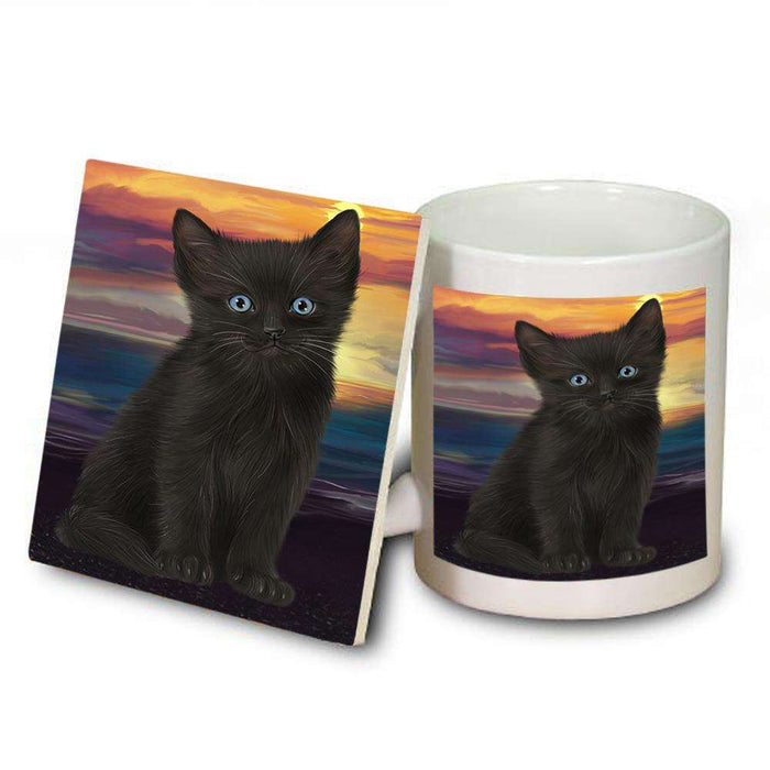 Black Cat Mug and Coaster Set MUC51733