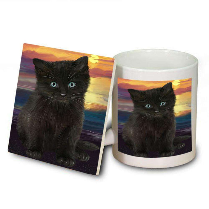 Black Cat Mug and Coaster Set MUC51734