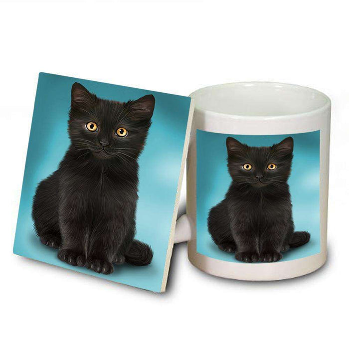 Black Cat Mug and Coaster Set MUC51735