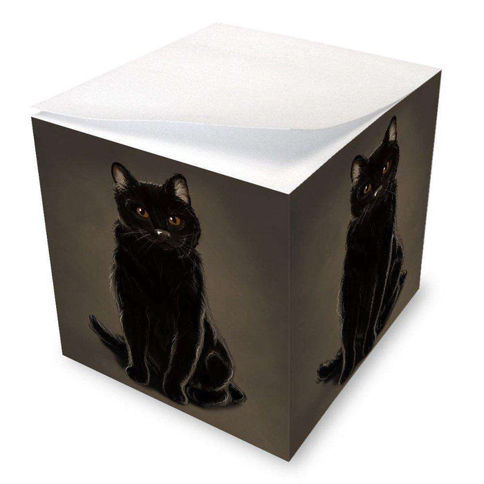 Black Cat Note Cube
