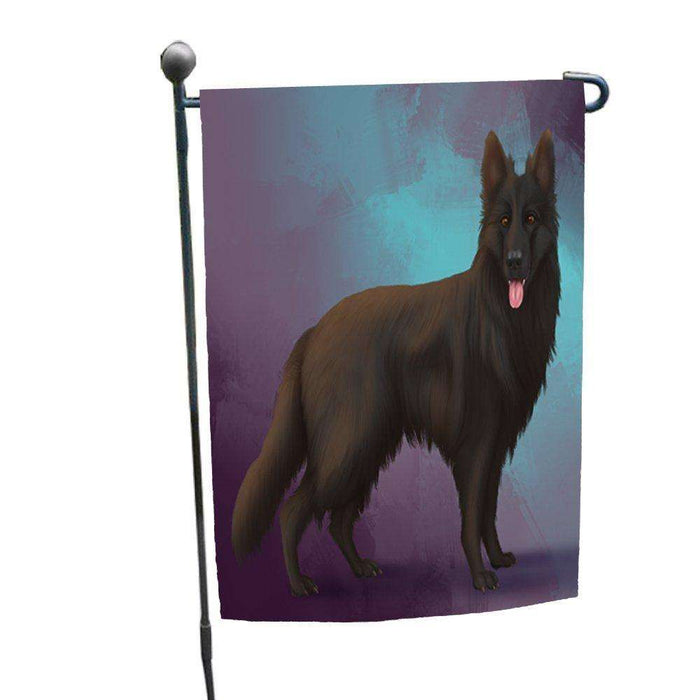 Black German Shepherd Dog Garden Flag