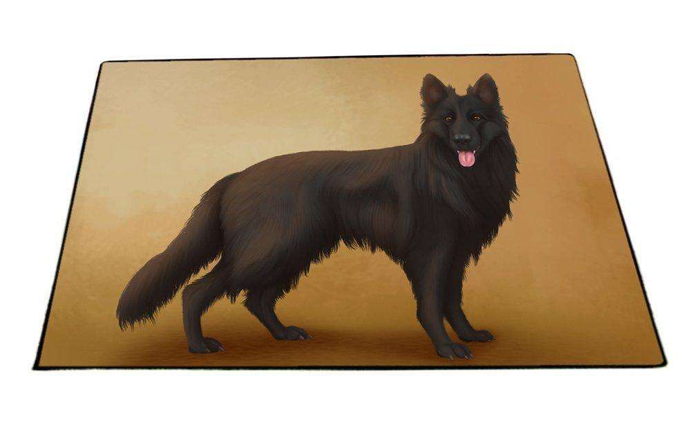 Black German Shepherd Dog Indoor/Outdoor Floormat