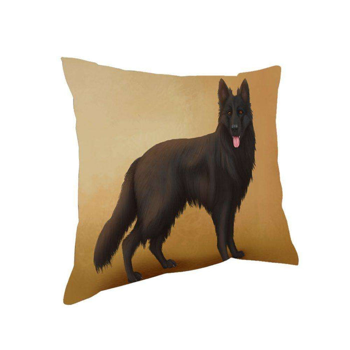 Black German Shepherd Dog Throw Pillow