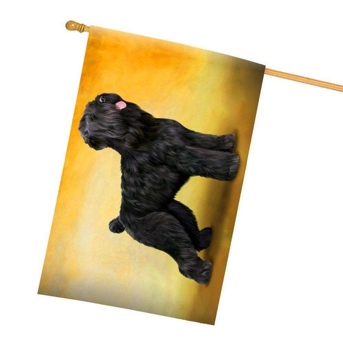 Black Russian Terrier Dog All Weather House Flag