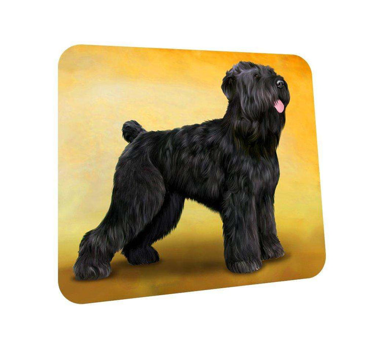 Black Russian Terrier Dog Coasters Set of 4