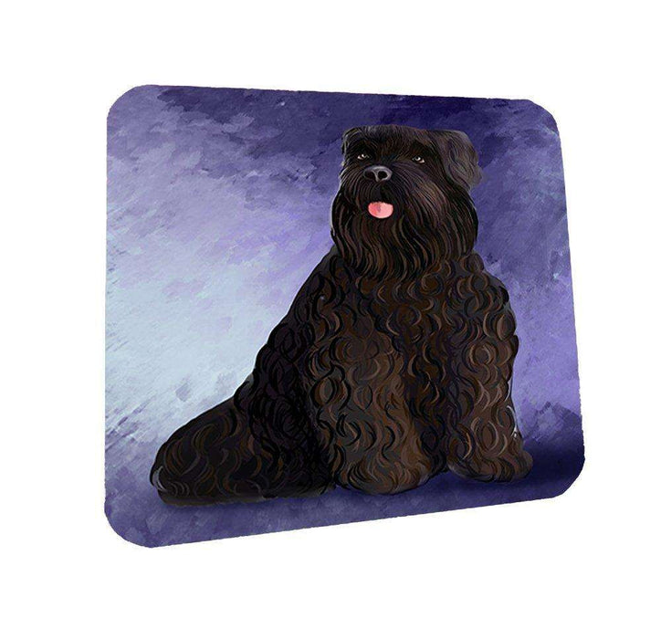 Black Russian Terrier Dog Coasters Set of 4