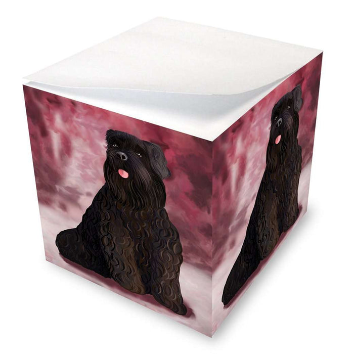 Black Russian Terrier Dog Note Cube