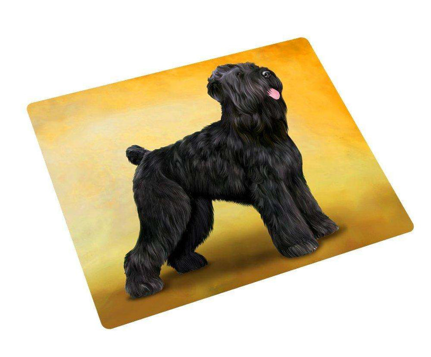 Black Russian Terrier Dog Tempered Cutting Board