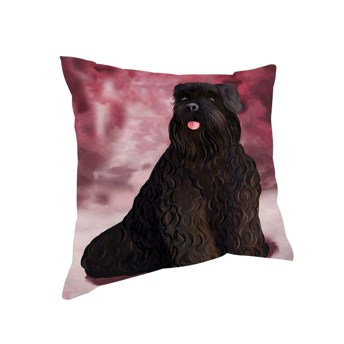 Black Russian Terrier Dog Throw Pillow