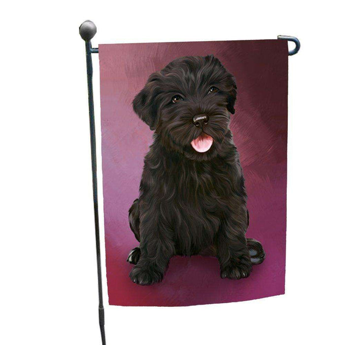Black Russian Terrier Puppy Dog Garden Flag