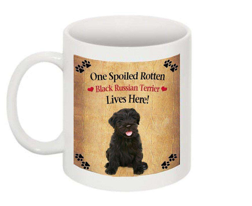 Black Russian Terrier Puppy Spoiled Rotten Dog Mug