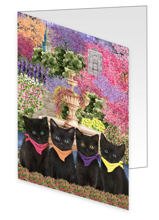 Black Cat Greeting Cards & Note Cards with Envelopes, Explore a Variety of Designs, Custom, Personalized, Multi Pack Pet Gift for Cats Lovers