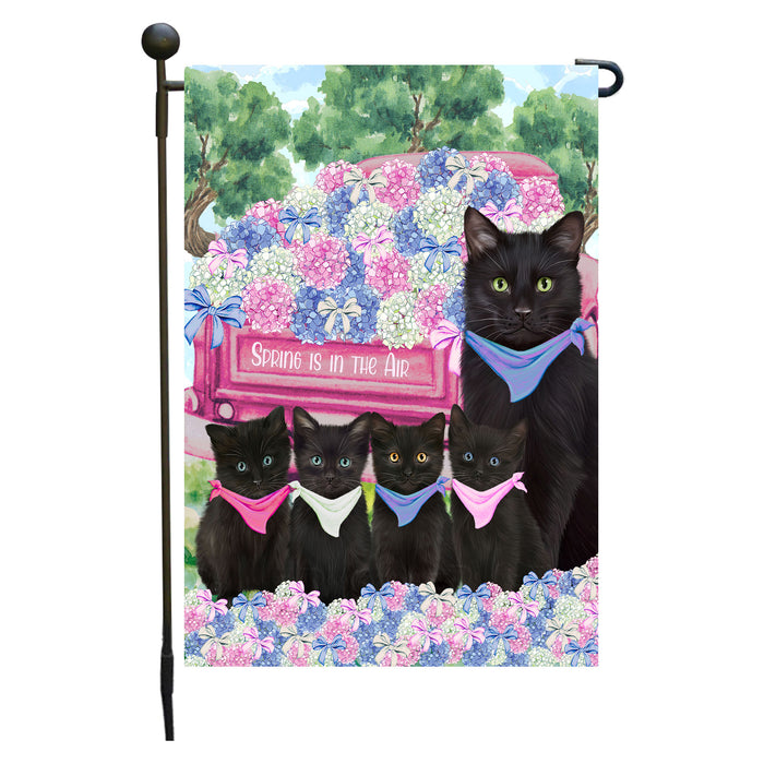 Black Cats Garden Flag: Explore a Variety of Personalized Designs, Double-Sided, Weather Resistant, Custom, Outdoor Garden Yard Decor for Cat and Pet Lovers