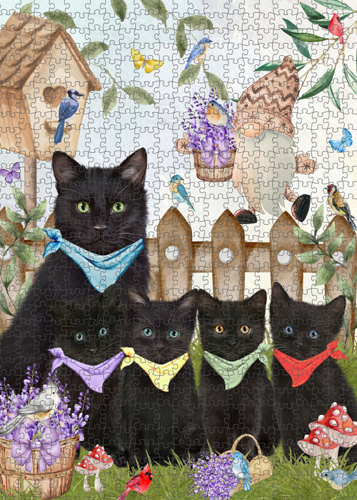 Black Cats Jigsaw Puzzle for Adult, Explore a Variety of Designs, Interlocking Puzzles Games, Custom and Personalized, Gift for Cat and Pet Lovers