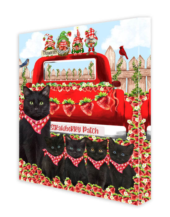 Black Cats Canvas: Explore a Variety of Personalized Designs, Custom, Digital Art Wall Painting, Ready to Hang Room Decor, Pet Gift for Cat Lovers