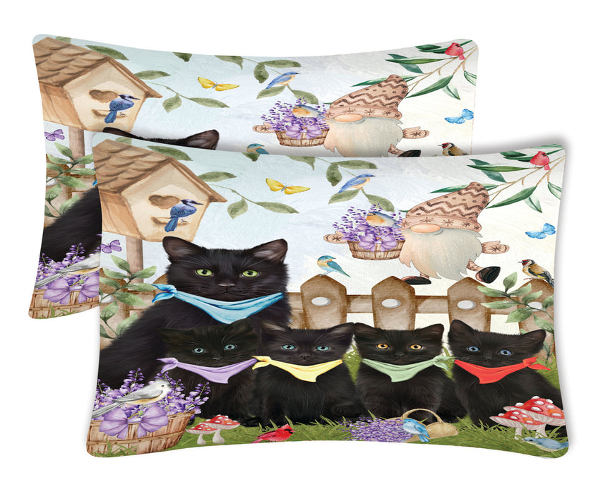 Black Cat Pillow Case, Explore a Variety of Designs, Personalized, Soft and Cozy Pillowcases Set of 2, Custom, Cats Lover's Gift