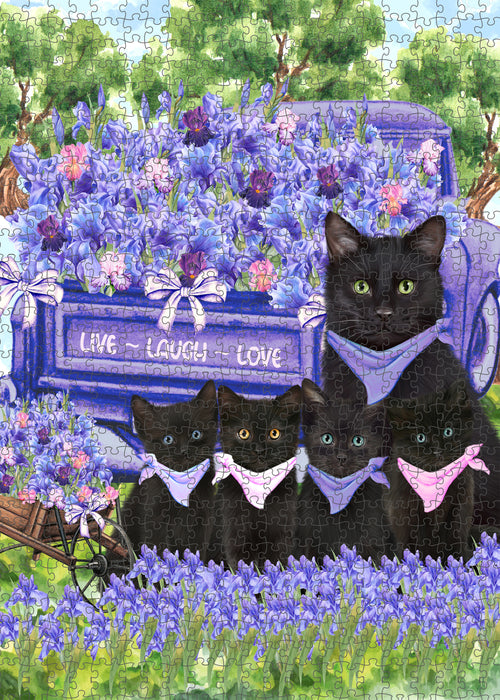 Black Cats Jigsaw Puzzle: Explore a Variety of Designs, Interlocking Puzzles Games for Adult, Custom, Personalized, Gift for Cat and Pet Lovers