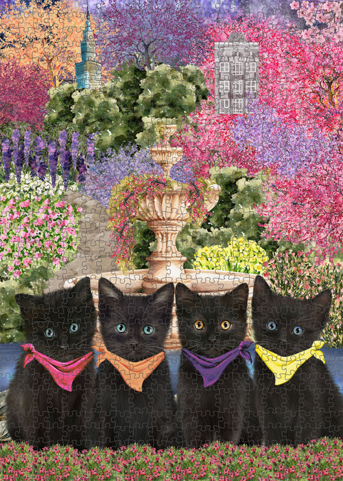 Black Cats Jigsaw Puzzle: Interlocking Puzzles Games for Adult, Explore a Variety of Custom Designs, Personalized, Pet and Cat Lovers Gift