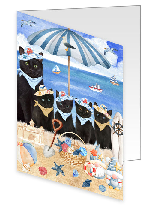 Black Cat Greeting Cards & Note Cards with Envelopes: Explore a Variety of Designs, Custom, Invitation Card Multi Pack, Personalized, Gift for Pet and Cats Lovers