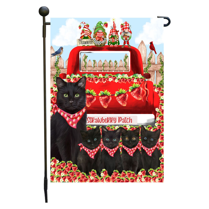 Black Cats Garden Flag: Explore a Variety of Custom Designs, Double-Sided, Personalized, Weather Resistant, Garden Outside Yard Decor, Cat Gift for Pet Lovers