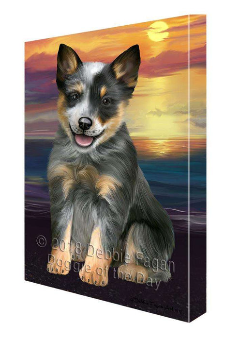 Blue Heeler Dog Canvas Print Wall Art Décor CVS83006