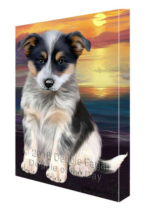Blue Heeler Dog Canvas Print Wall Art Décor CVS83015
