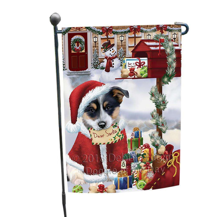 Blue Heeler Dog Dear Santa Letter Christmas Holiday Mailbox Garden Flag GFLG53588