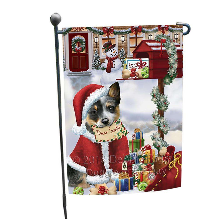 Blue Heeler Dog Dear Santa Letter Christmas Holiday Mailbox Garden Flag GFLG53590