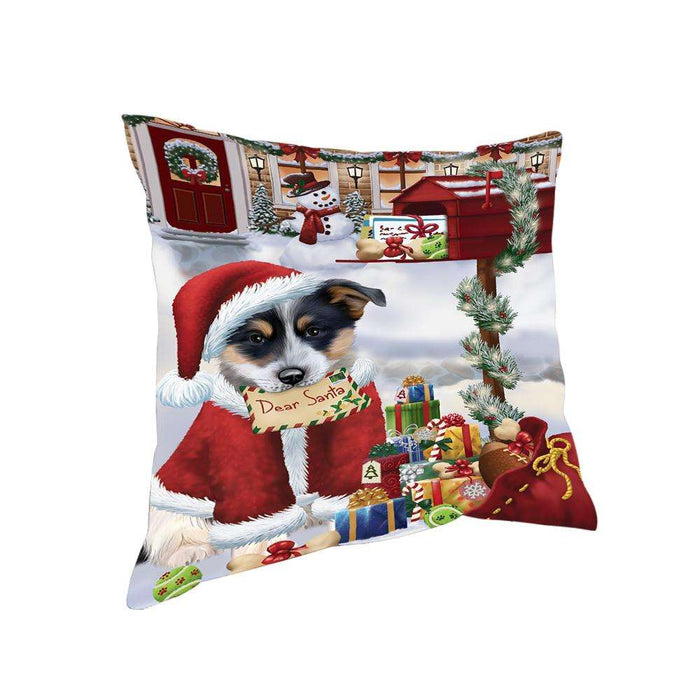 Blue Heeler Dog Dear Santa Letter Christmas Holiday Mailbox Pillow PIL70728