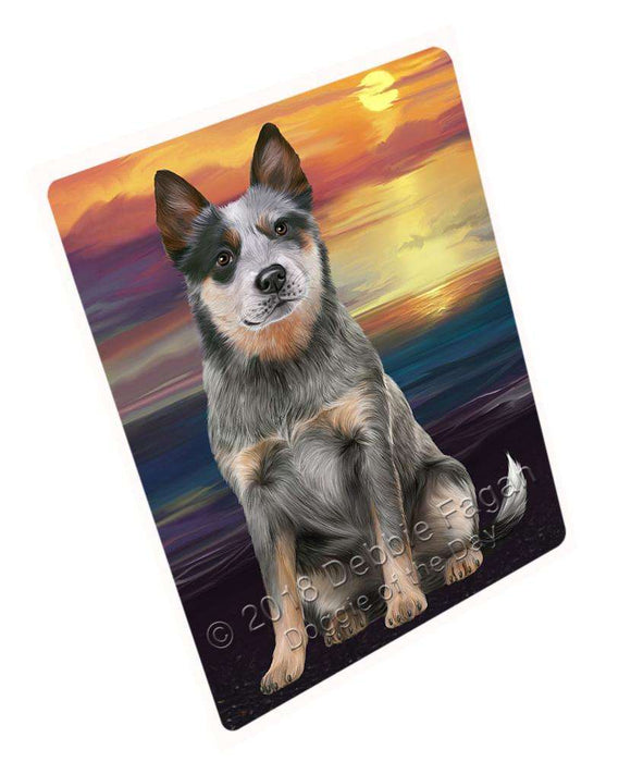 Blue Heeler Dog Large Refrigerator / Dishwasher Magnet RMAG70962