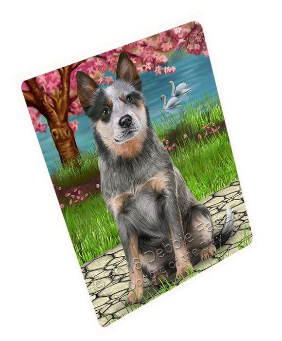 Blue Heeler Dog Large Refrigerator / Dishwasher Magnet RMAG70980