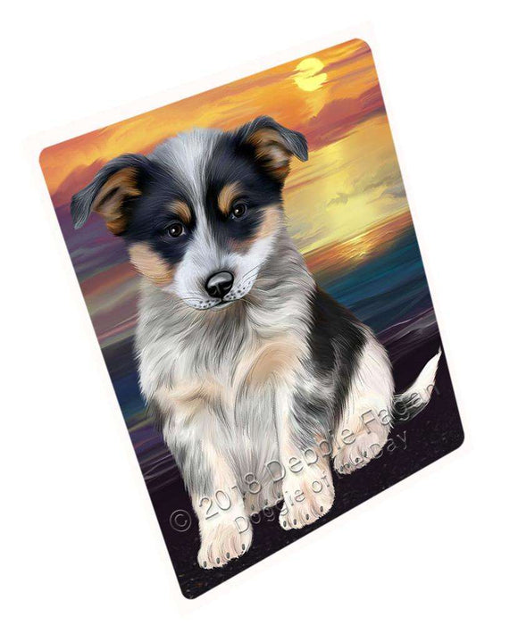 Blue Heeler Dog Large Refrigerator / Dishwasher Magnet RMAG70998