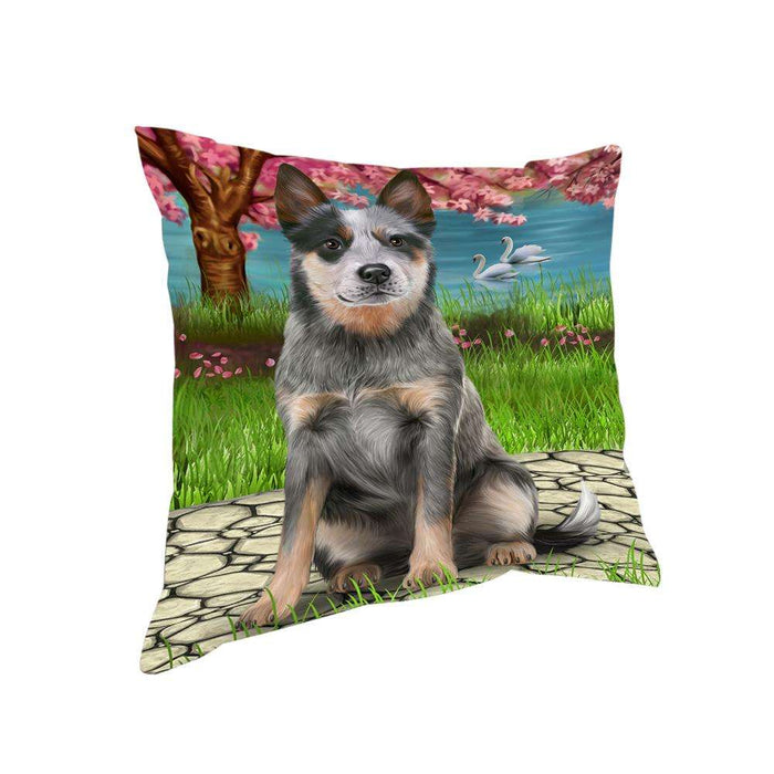 Blue Heeler Dog Pillow PIL63352