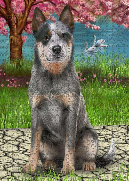 Blue Heeler Dog Puzzle with Photo Tin PUZL59328